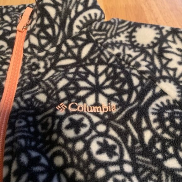 Girls Printed Columbia Zip Up Jacket Size Large - Picture 2 of 13